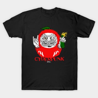 CYDERPUNK DARUMA black T-Shirt